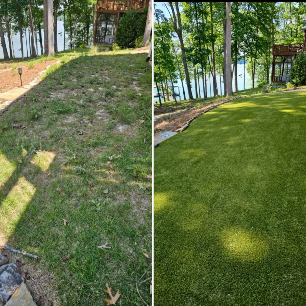 Artificial Turf for D&D Unlimited Landscaping in Hartwell, GA