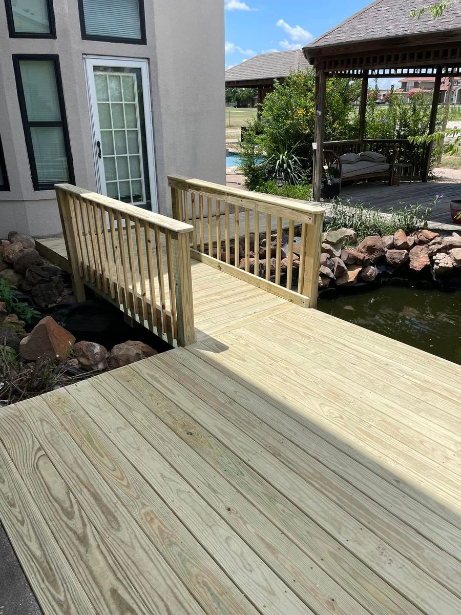 Deck & Patio Installation for Duckett Carpentry in Texarkana, TX