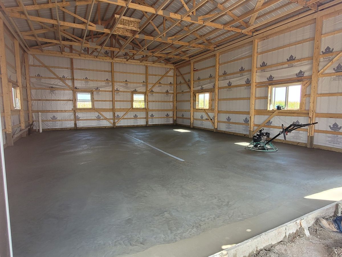 Concrete Slab Construction for Cousins Construction in Murdock, MN