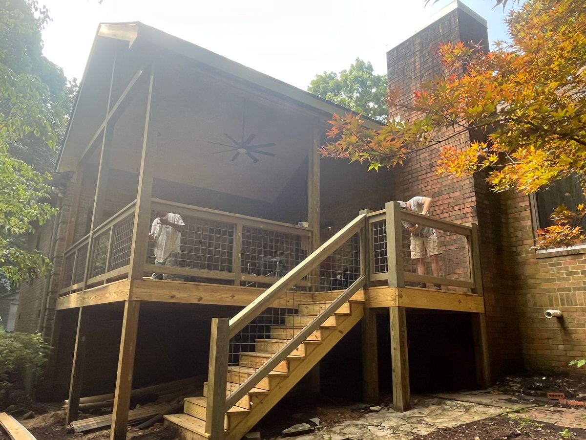 Deck, Patio and Gazebo installation for Barrett Home Services in Hendersonville, TN