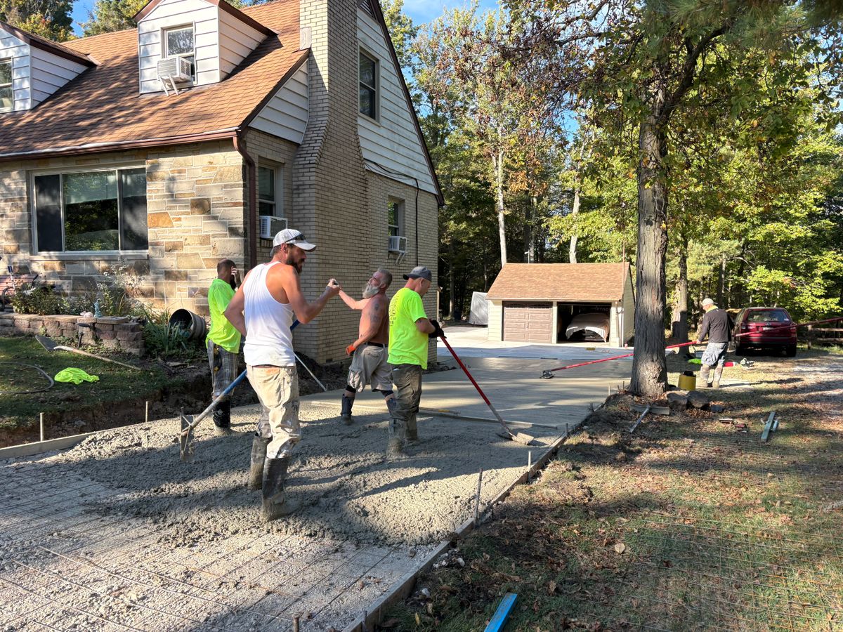 Driveway tear out and replacement for Concrete Pros, LLC in Lorain, OH