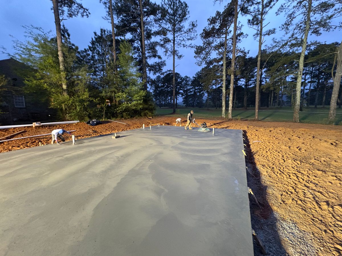 Concrete for Allred Construction in Heflin, AL