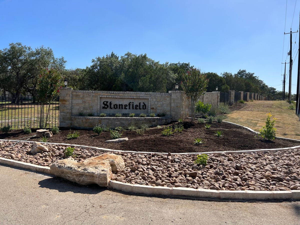 Mulch Installation for DR Landscape in San Antonio, TX