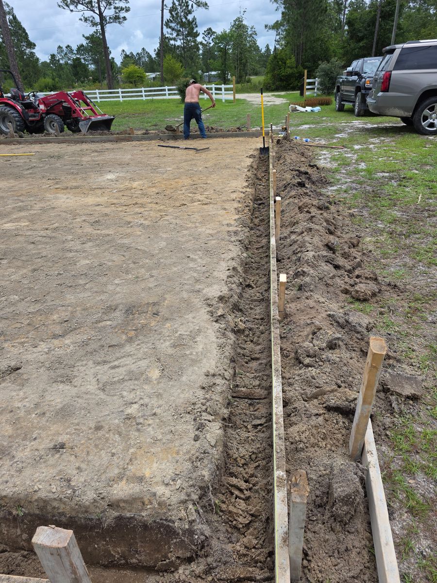 Concrete Slab Construction for Southern Boys Concrete LLC in   Hosford, FL