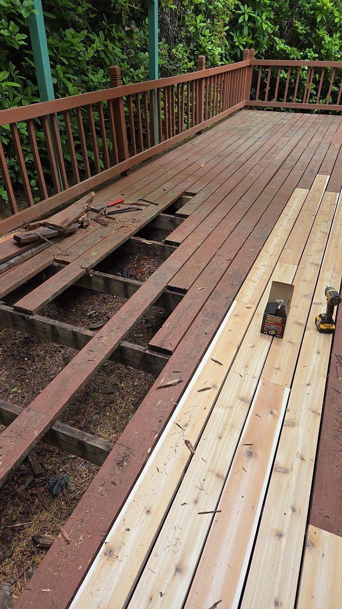 Deck Installation for BTC Construction in Florence, OR