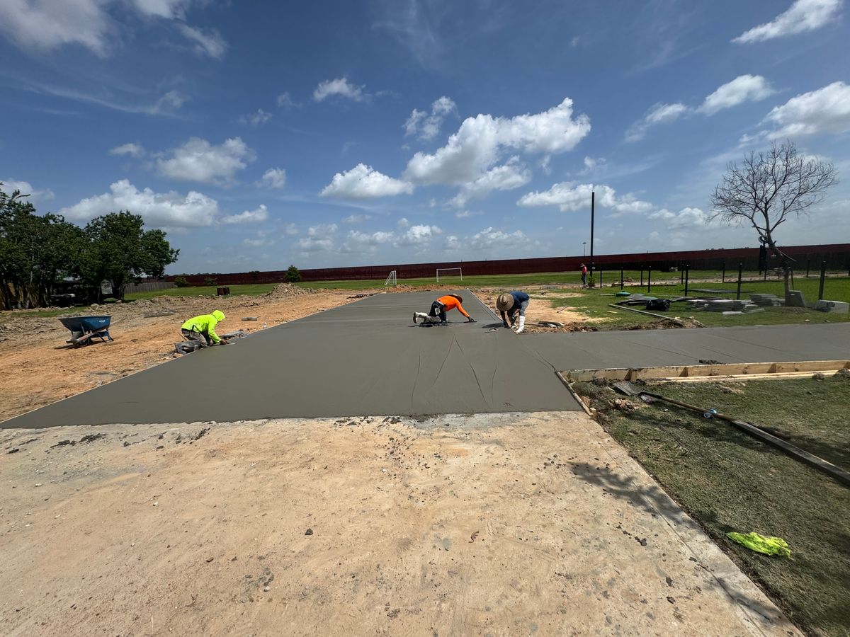 Driveway Construction for NG Concrete Services in Houston, TX