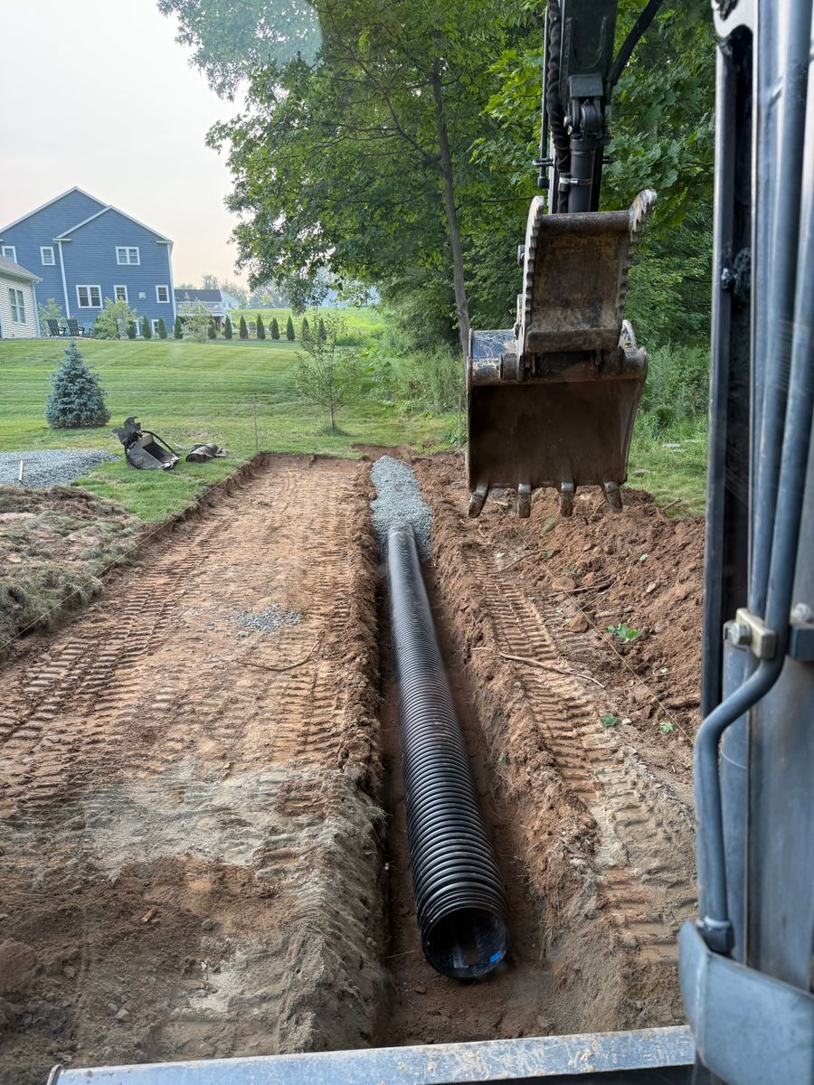 Site Work for Lennon Land Management in Suffield, CT