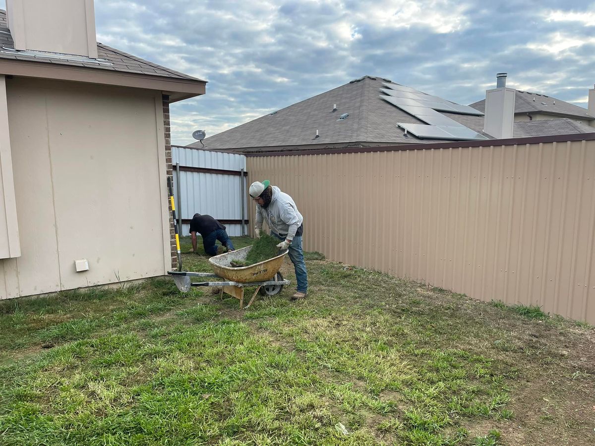 Sod Instsall for CrossCut in Kempner, TX