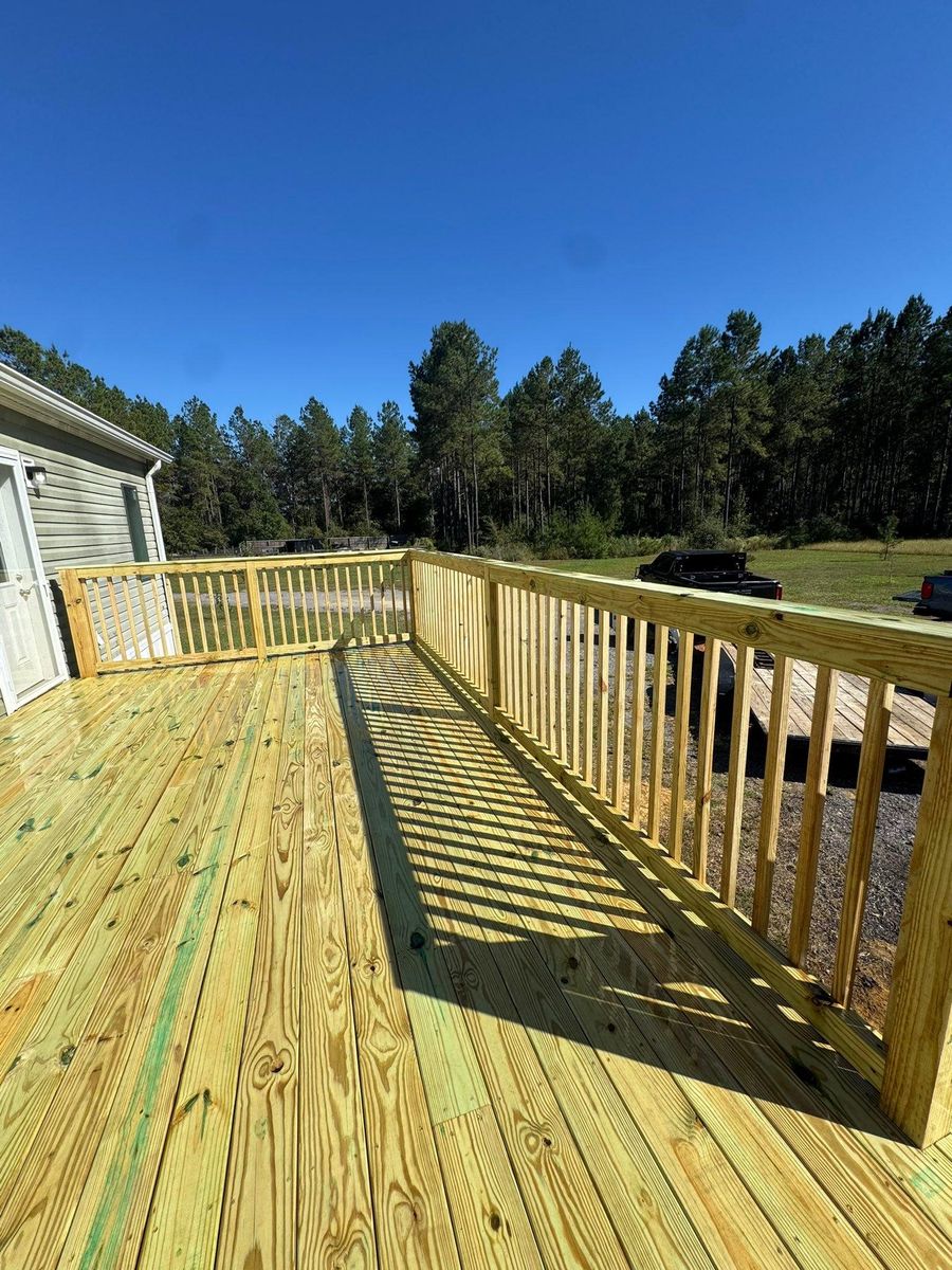 Deck and Patio Installation for C&G Fencing and Outdoor Services in Pensacola, FL