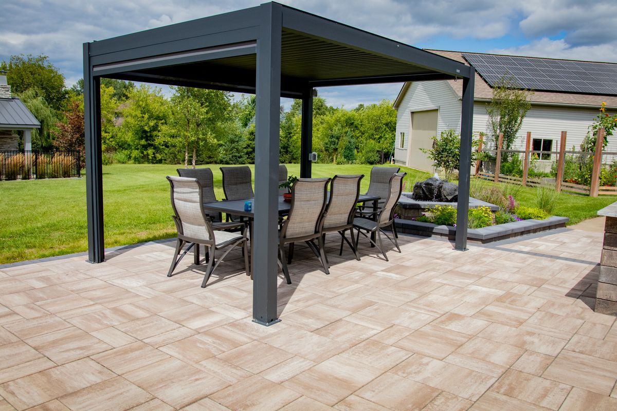 Paver Patio Installation for Sunstone Construction in Oakland County, MI