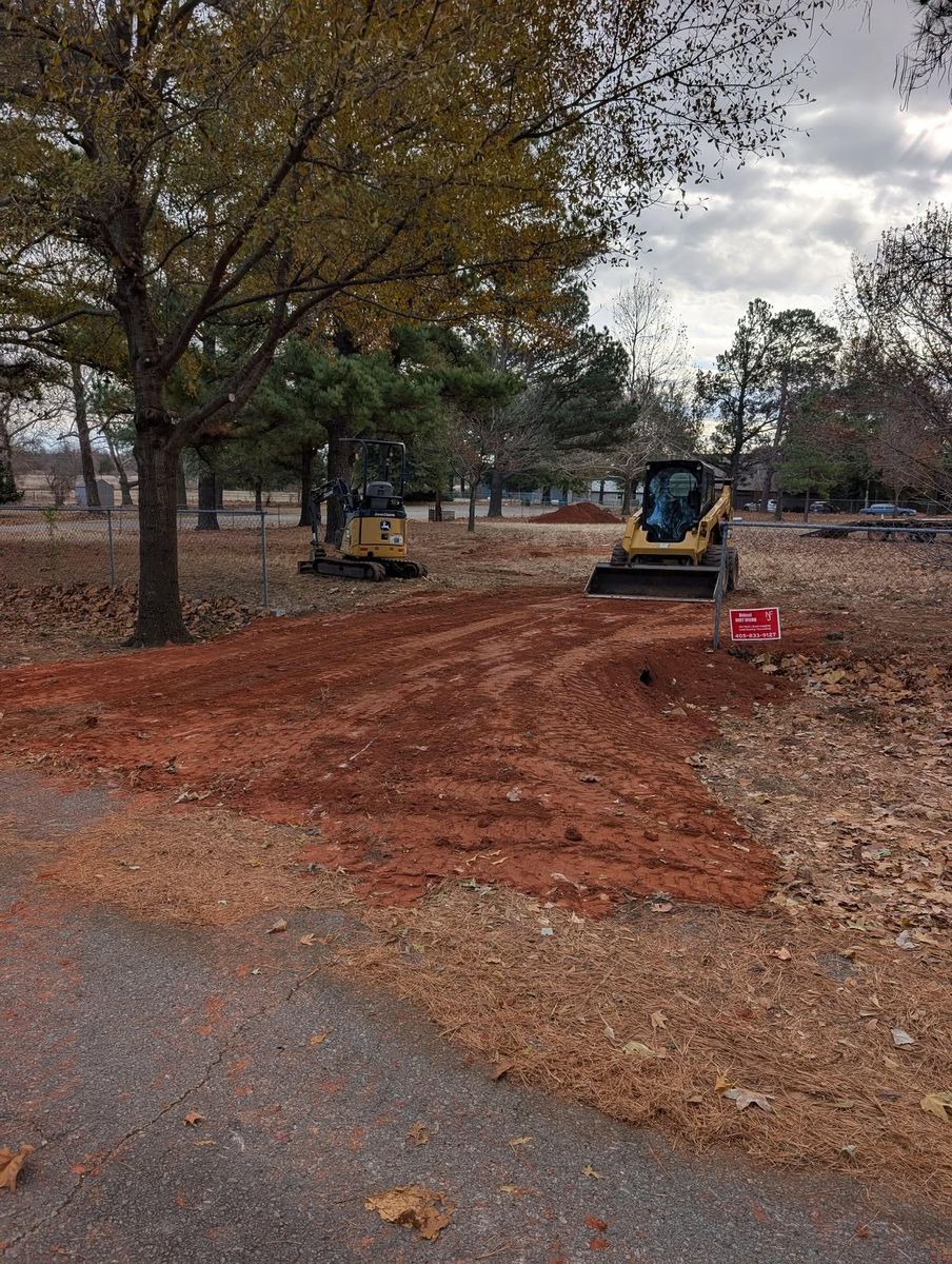 Land Grading for Nathan Foyil Bobcat Work in Edmond, OK