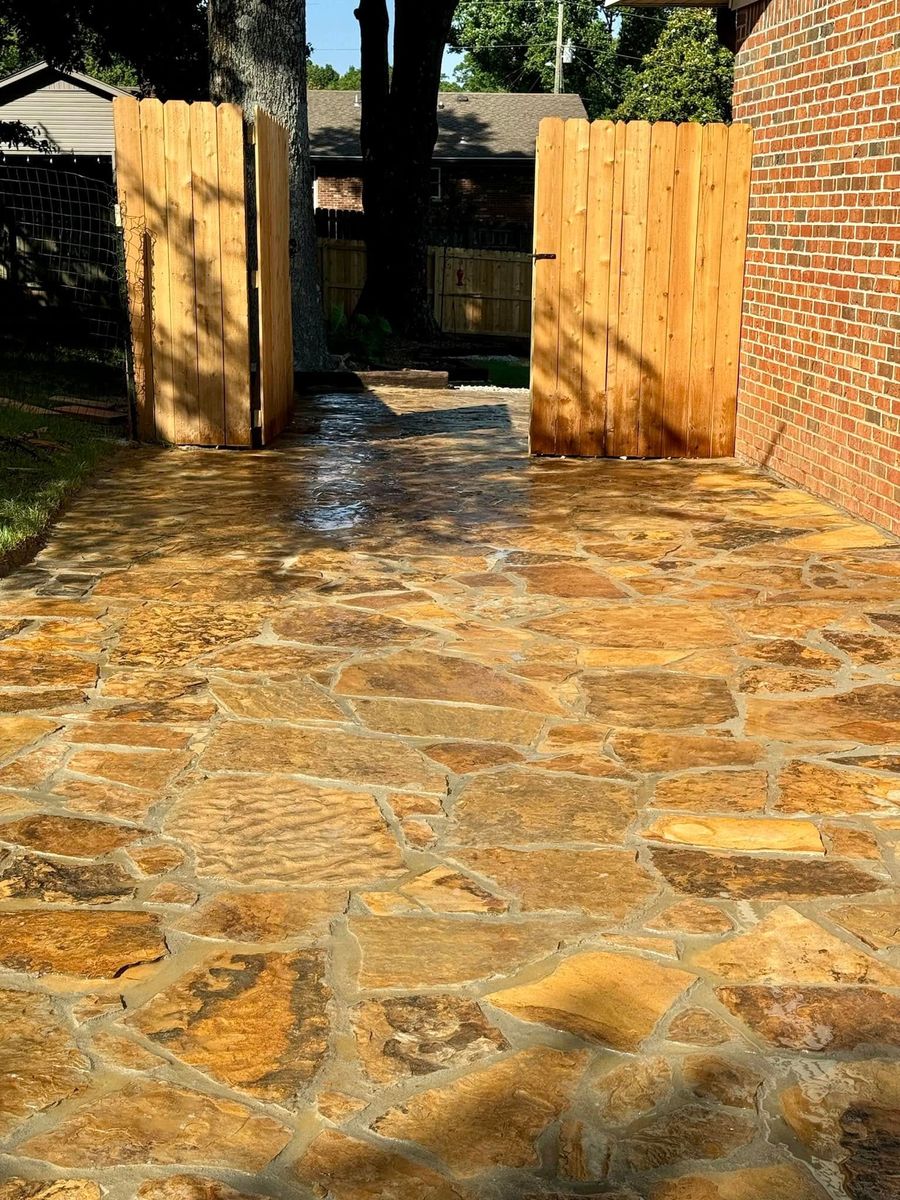 Patio Design & Construction for Greenscape Solutions in Milan, TN