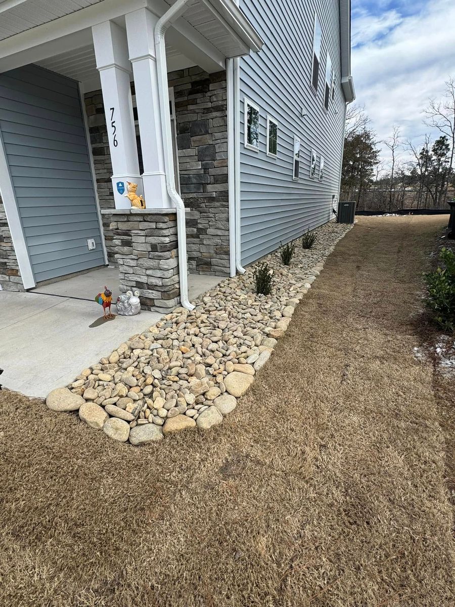 River Rock for Trophy Outdoor Solutions in Lexington, SC