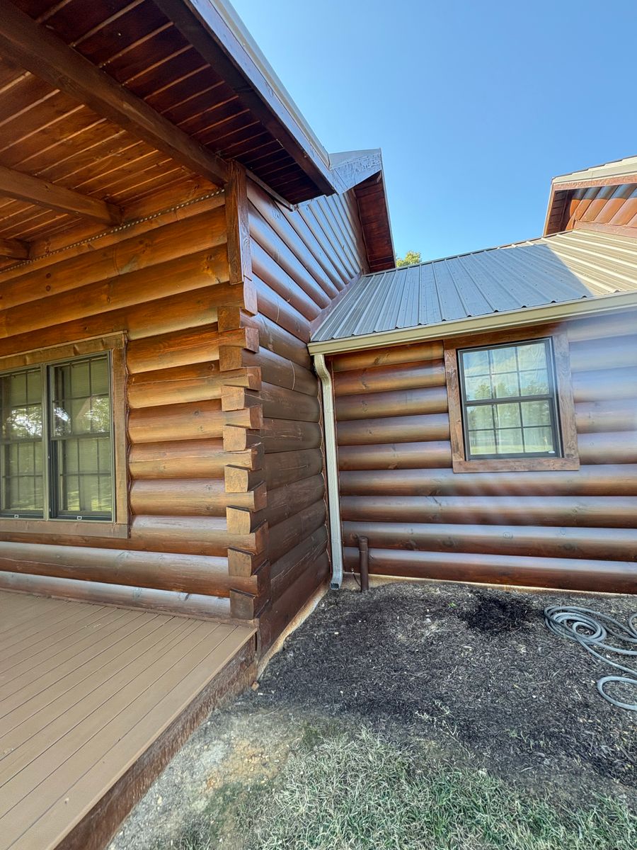Log Home Staining for NXT Generation Painting in Cookeville, TN