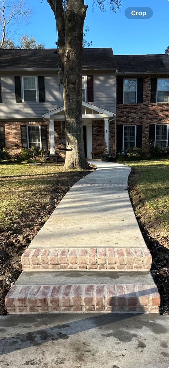 Walkways for BigTex Concrete Construction in Houston, TX