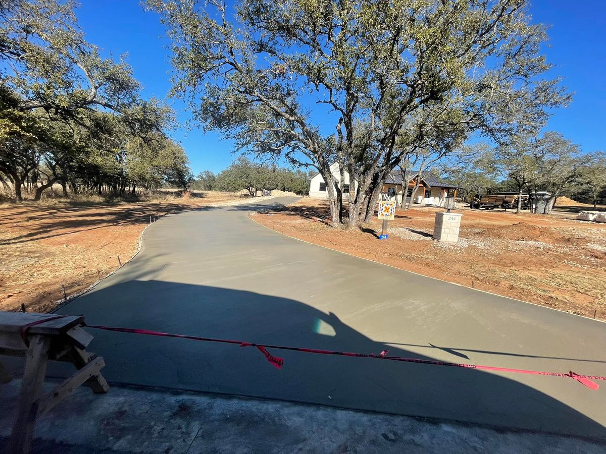 Driveway Design & Build for Jay-T Construction in Burnet, TX