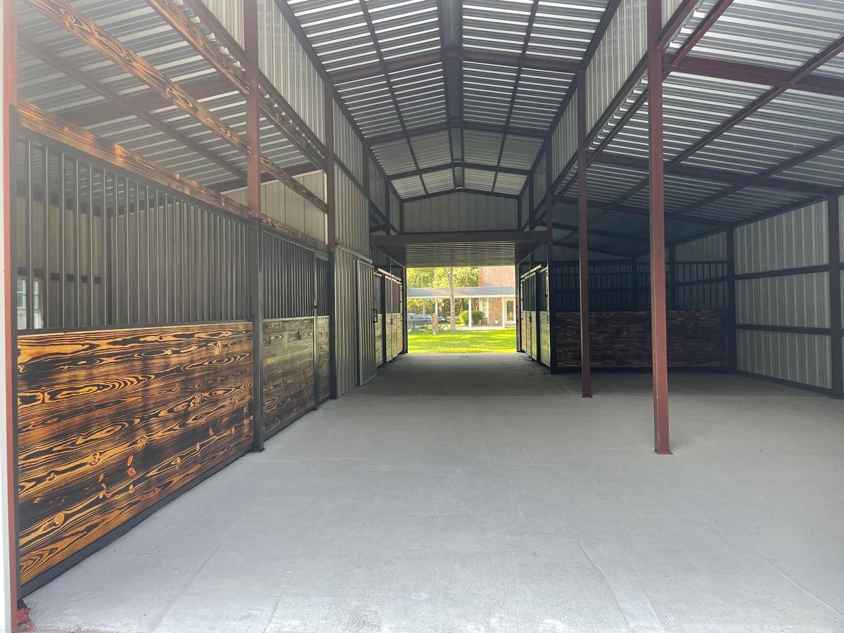 Shops and Metal Buildings for Barber Metal Fabrication and Construction LLC in Huntsville, TX