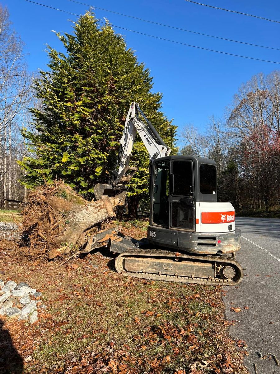 Site Preparation for OCD Landworks in Lenoir, NC