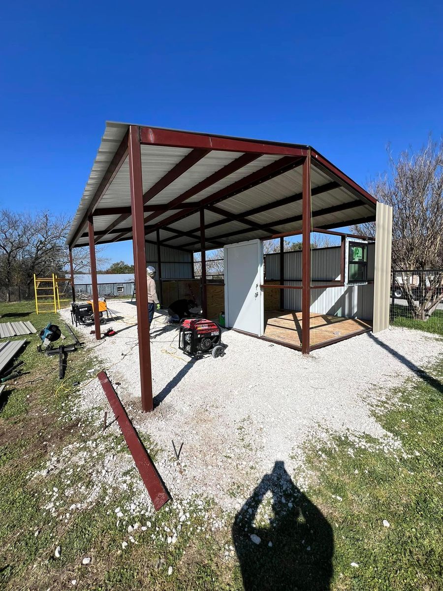 Metal Building Construction for JG Welding & Construction Services in Weatherford, TX