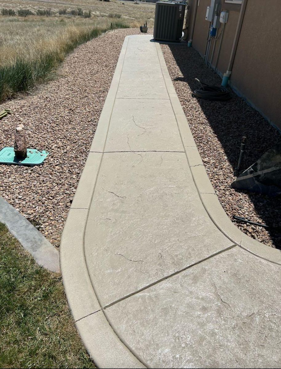 Stamped Concrete and Decorative Installation for RE Concrete LLC in Aspen, CO