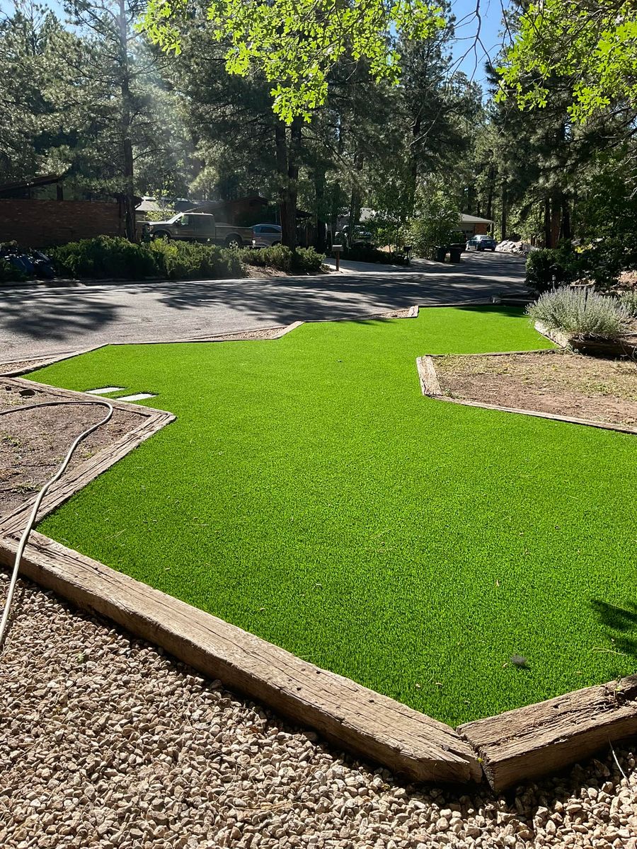 Synthetic Grass for PLS Stone & Masonry in Flagstaff, AZ