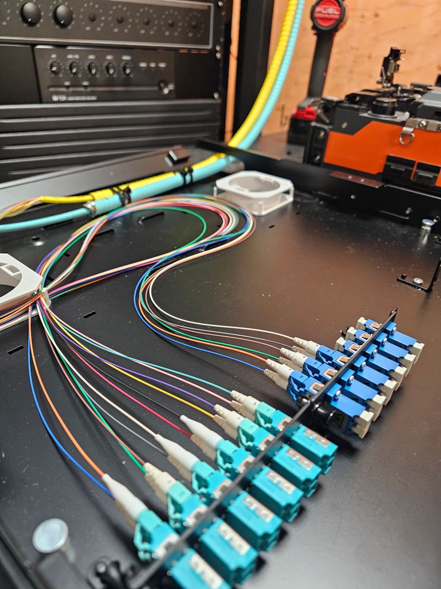 Fiber Optic Splicing for White Sands Communications & Electric in Rigby, ID