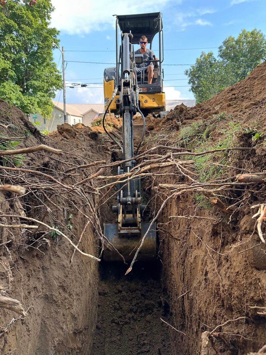 Excavating for View Point Construction in Huntingburg, IN