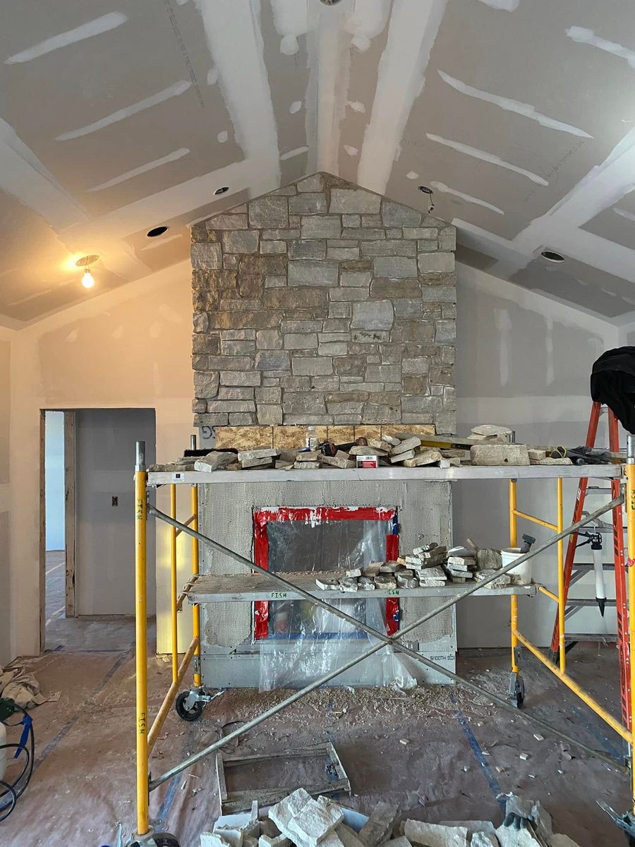 Masonry for Johnson Concrete in New London, MN