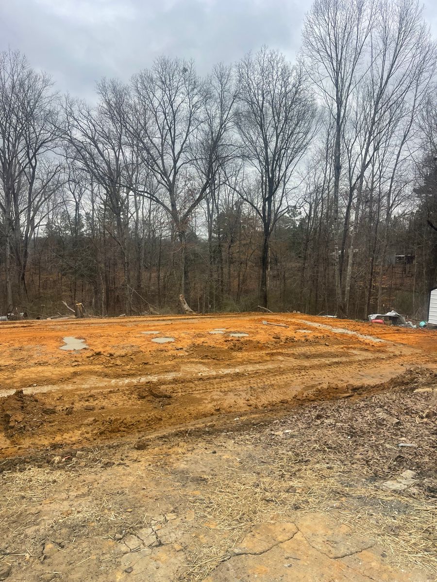 Site Preparation for Maness Trucking & Excavation in Lexington, TN