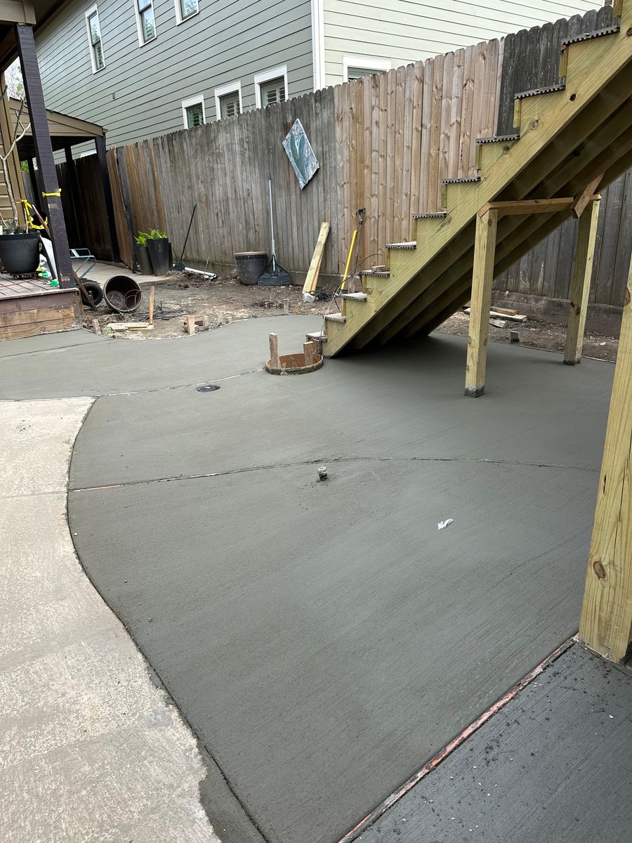 Flatwork for BigTex Concrete Construction in Houston, TX