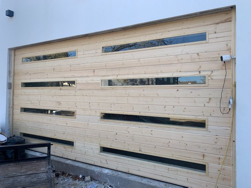 Customizable Cedar Garage Doors for Jerry's garage doors in Dallas, TX