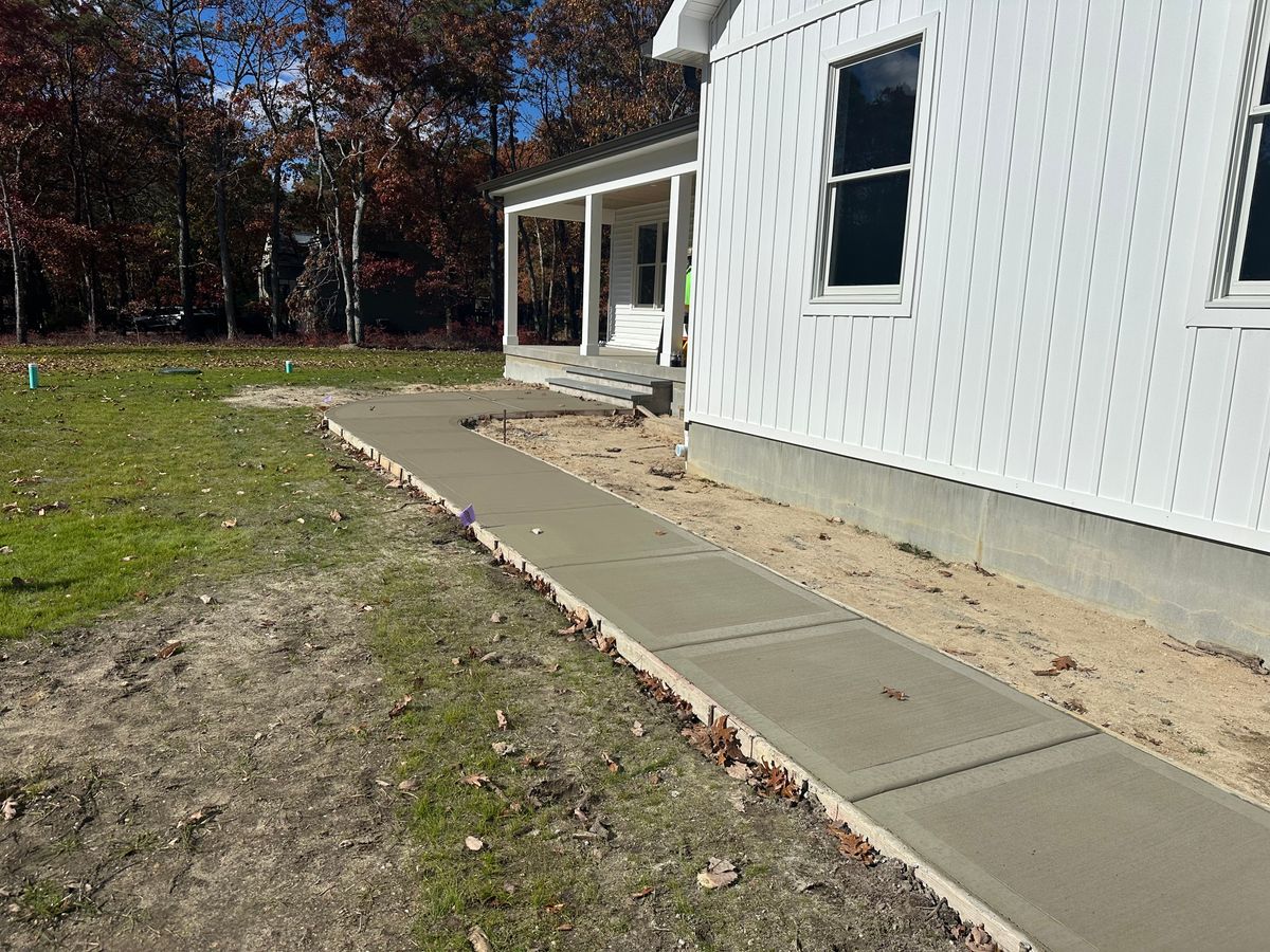 Concrete Driveway Installation for DiDaniele Masonry in Tuckerton, NJ