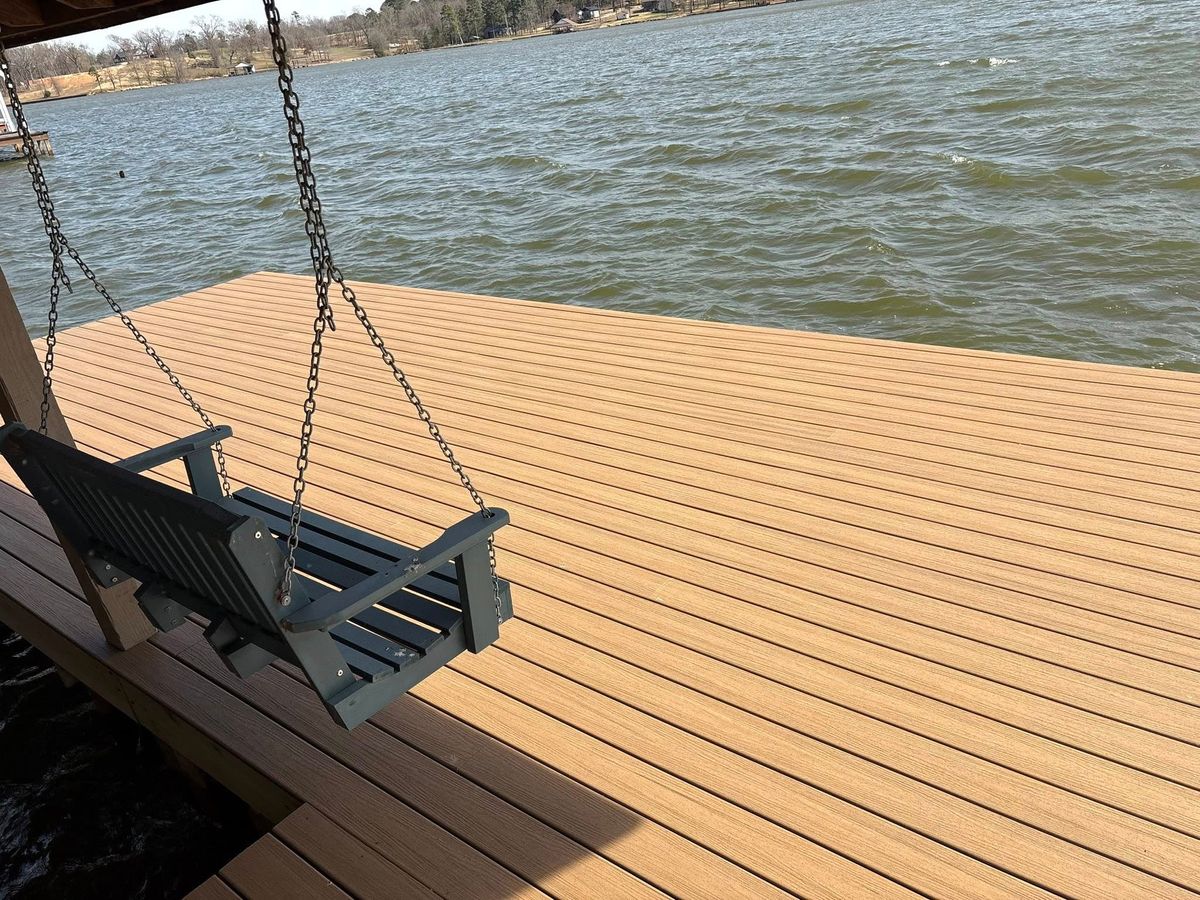 New Dock Construction for Moore Lake Living LLC in Leesburg, TX