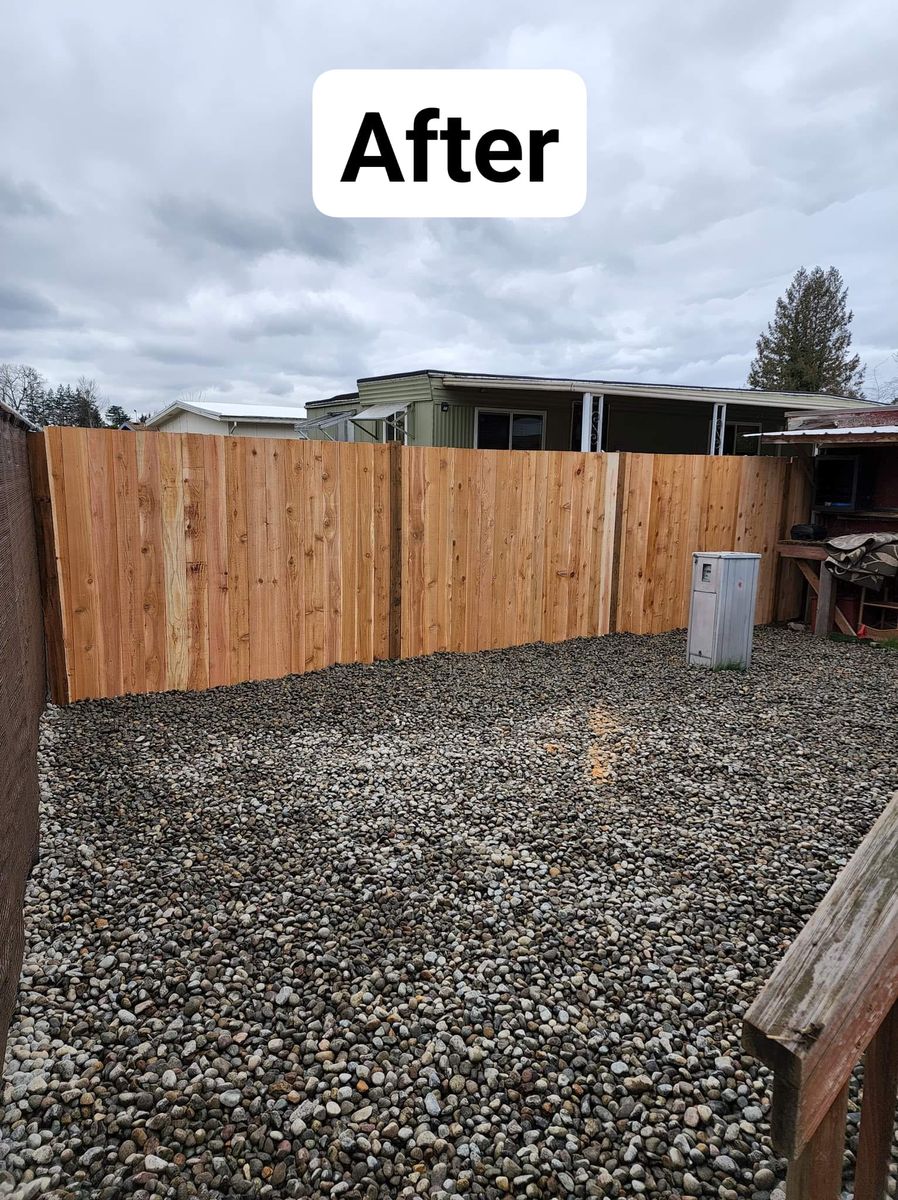 Fencing for Kc's Crew of the PNW in Roy, WA