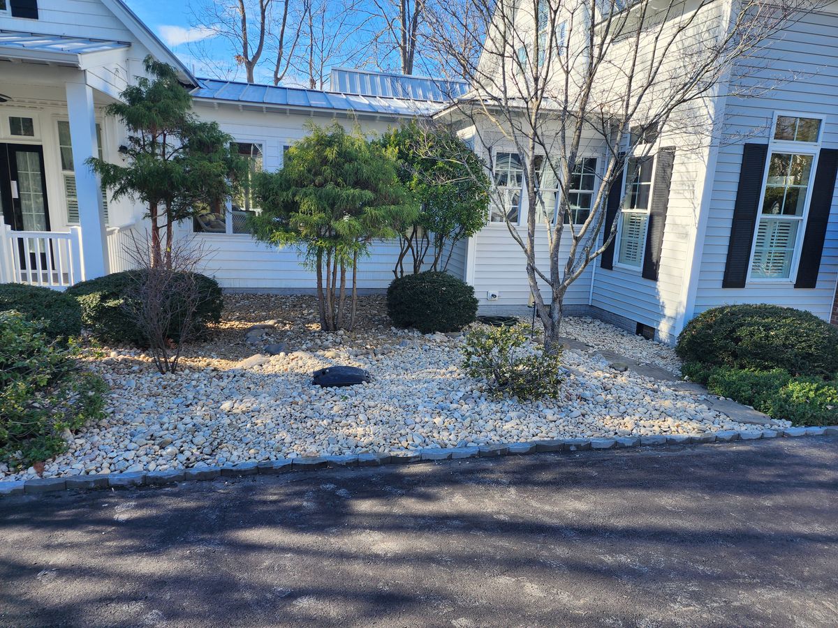 Stone placement for Lakeside Landscaping  in Gordonsville, VA