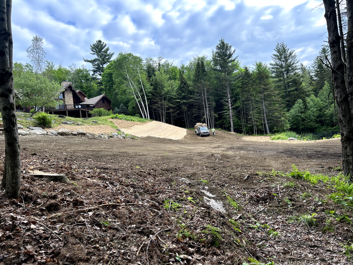 Land Grading for Andy Naylor Excavation in Johnson, VT