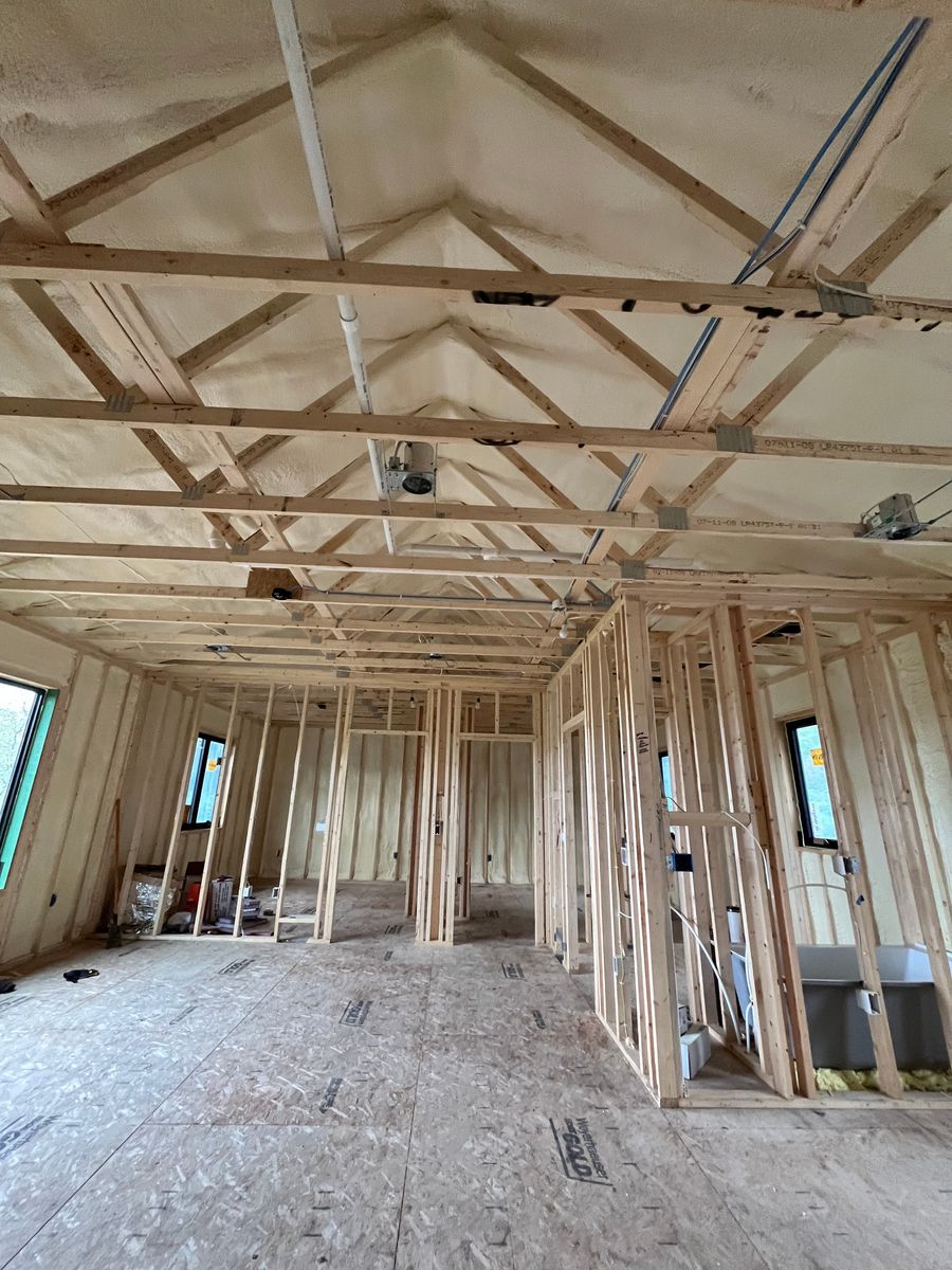 New Home Construction Spray Foam Insulation for Schwartz Spray Foam Services in Osseo, WI