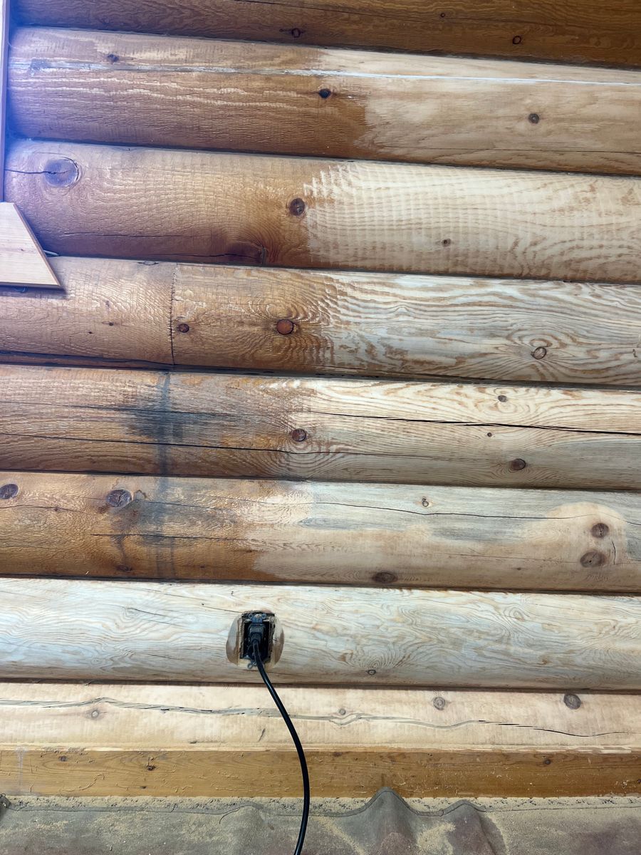 Log Home Restoration for True Blue Logworks LLC in Corvallis, MT