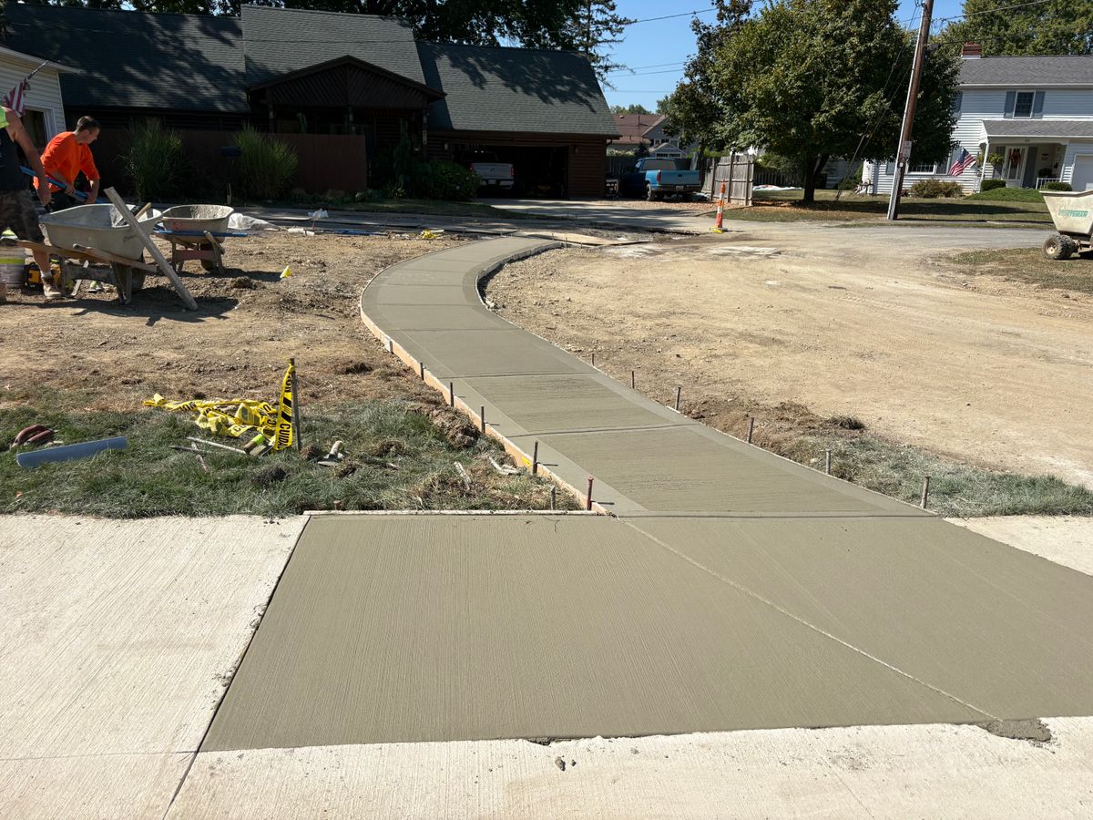 Concrete Slab Construction for Concrete Pros, LLC in Lorain, OH