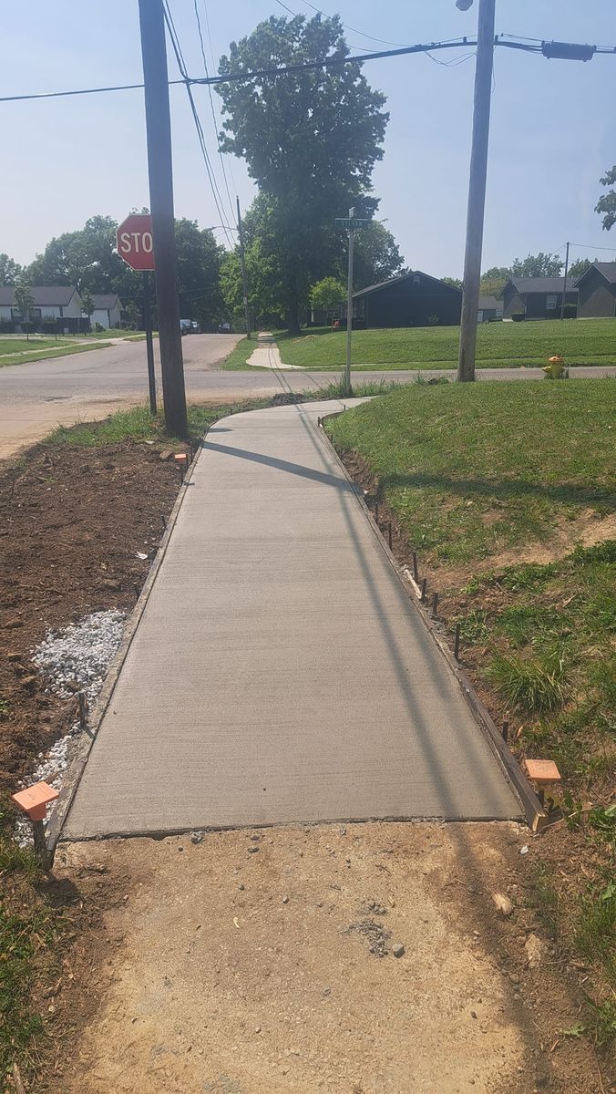 Sidewalk Installation for DC Masonry in Massillon, OH