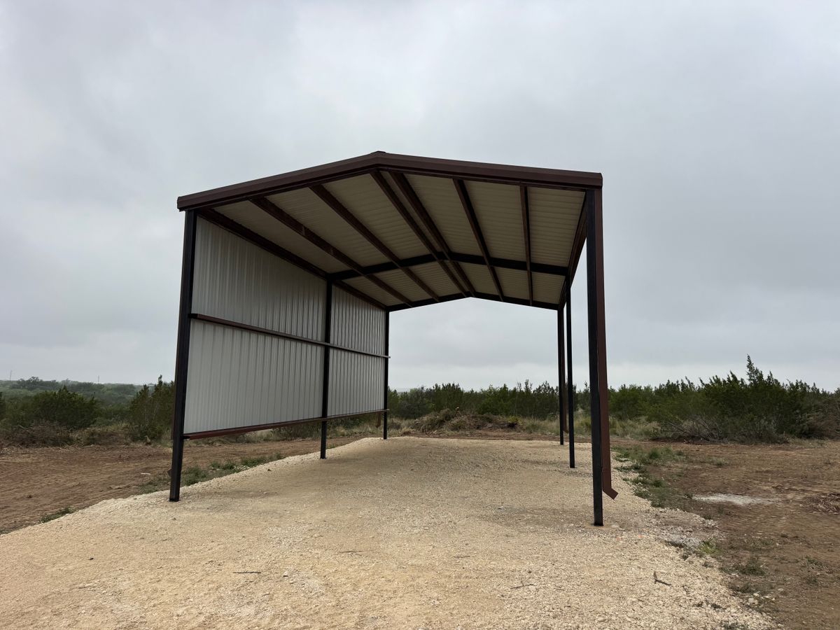 Carports for CHR Unlimited LLC in San Angelo, Texas