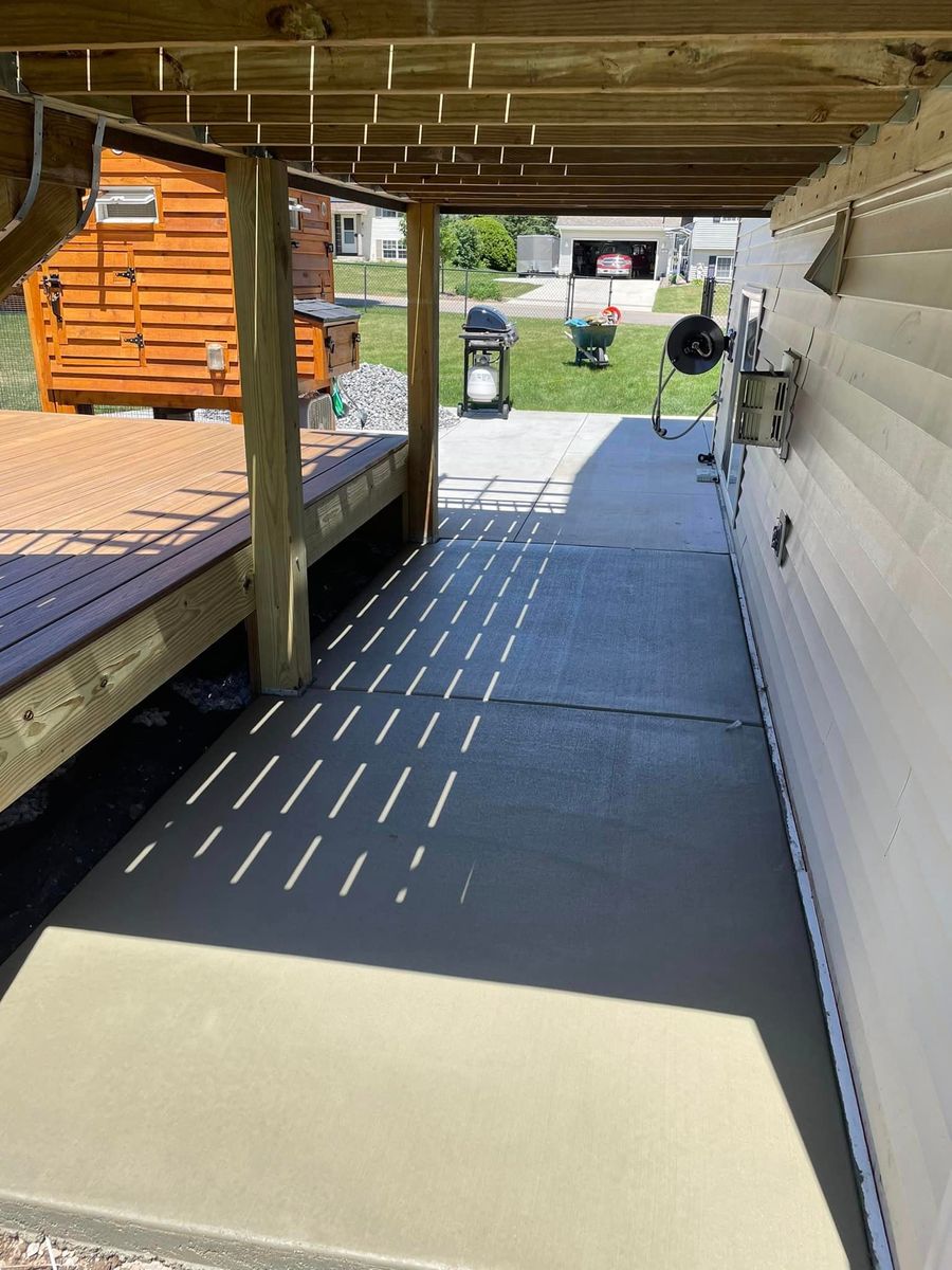 Patio Design & Installation for Mickelson Concrete LLC  in Webster, MN 