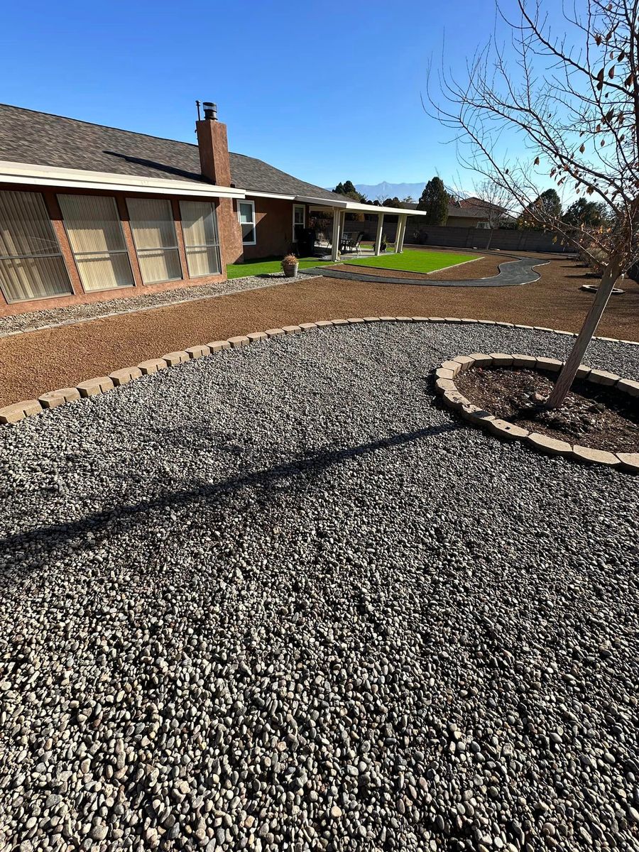 Gravel Work for Go Green Turf Pros in Albuquerque, NM