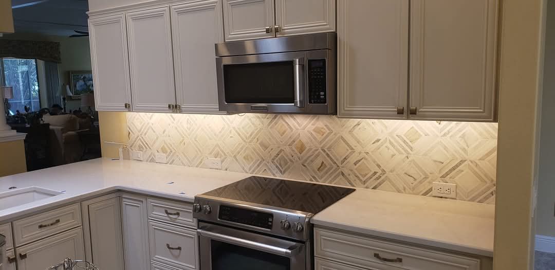 Kitchen Backsplash Tiling for Elite Custom Tile Installations in Ocala, FL