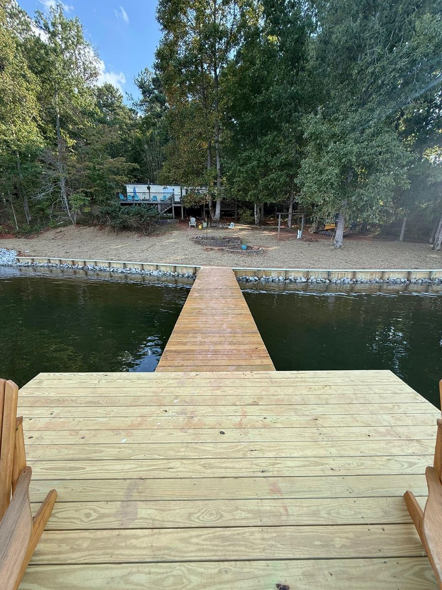Seawalls for Top Notch Tractor Work LLC in Milledgeville, GA