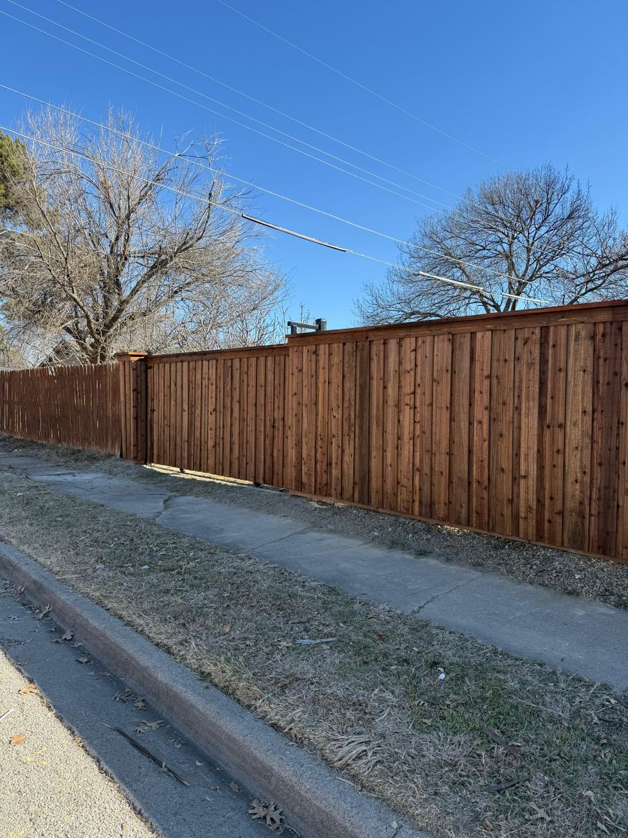 Privacy Fences for A&O Texas Solutions in Arlington, TX