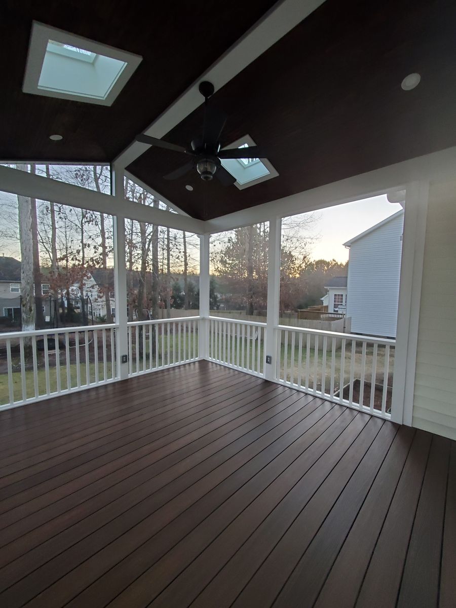 Porch Construction for Futura Renovations in Durham, NC