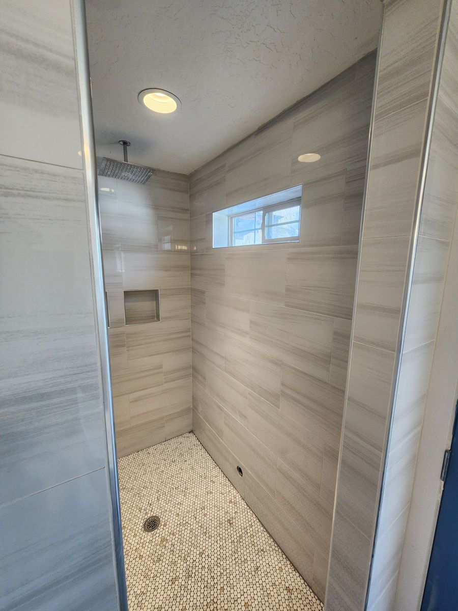 Bathroom remodel for Flawless Tile Company in Boise, ID