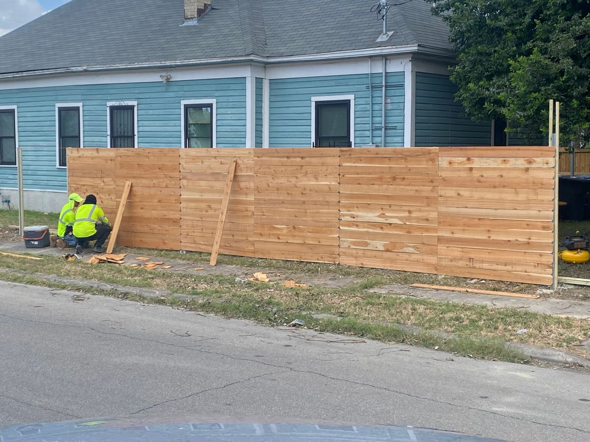 Fencing for J and R Co. in San Antonio,  TX