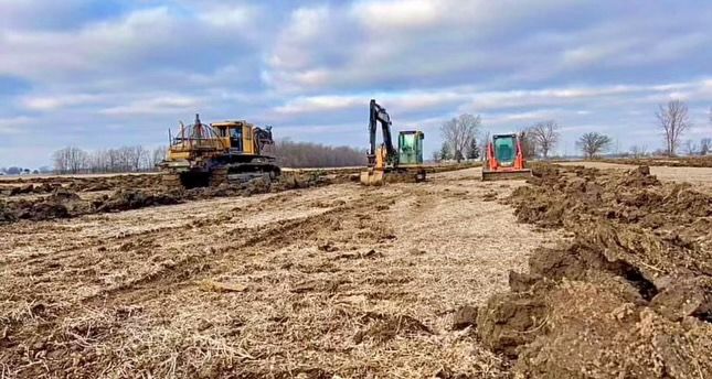 Site Preparation for Northwest Ohio Farm Drainage in Ada,, OH